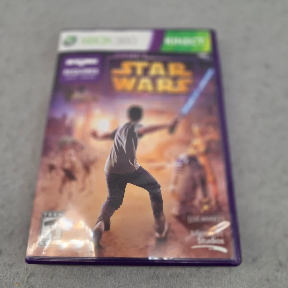 Kinect Star Wars Xbox 360 Game Microsoft LucasArts 2012‎ Purple Case NTSC